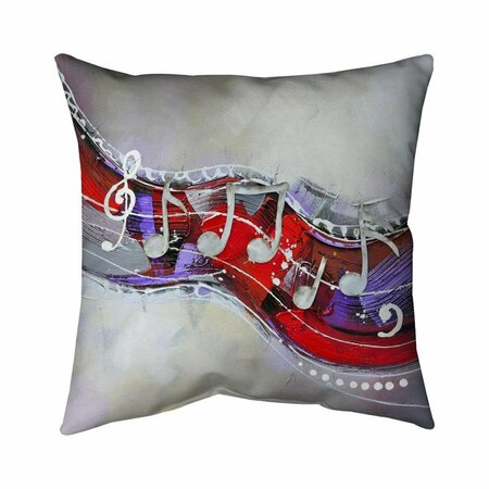 BEGIN HOME DECOR 20 x 20 in. Symphony-Double Sided Print Indoor Pillow 5541-2020-MU10